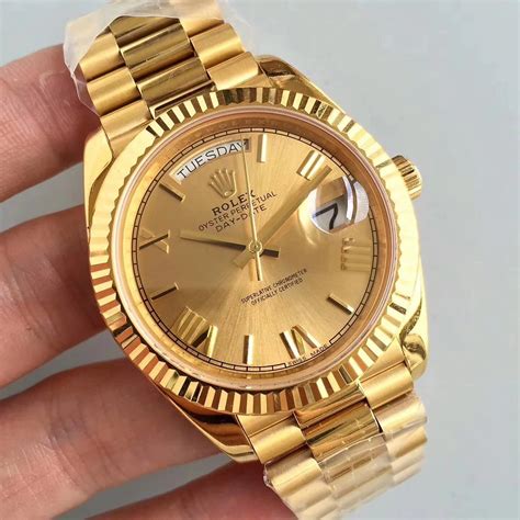 rolex day date gold watch replica|rolex day date look alike.